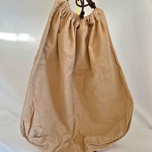 LOUIS VUITTON Dust Bag Large Drawstring Tan Cotton Flannel - Picture 3 of 5
